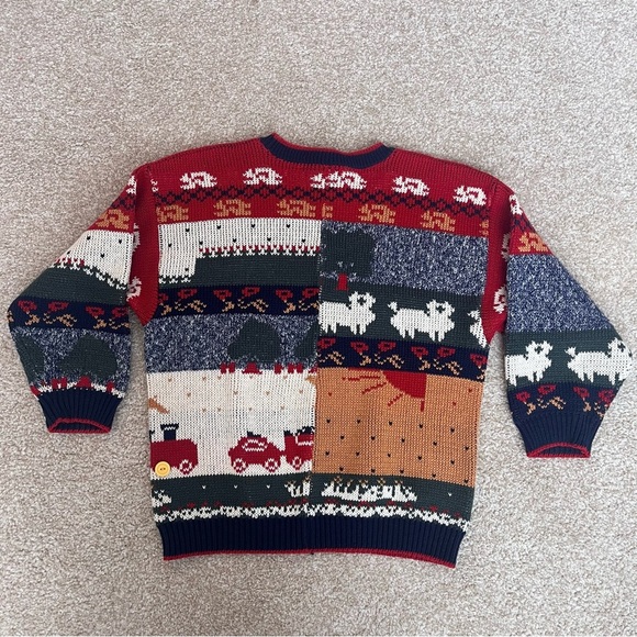 Vintage Sweater with Cat and Cow Size Small Petite - Picture 8 of 10